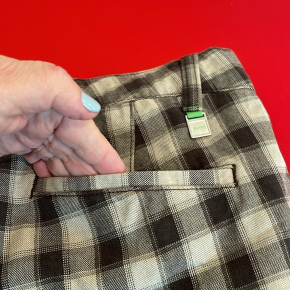 ⚡️SALE! MENS’ HUGO BOSS ALL COTTON PLAID PANTS (34R) - Picture 7 of 13